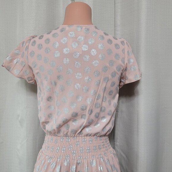 Michael Kors Tossed Tropical Palmetto Faux Wrap Dress - Picture 3 of 6